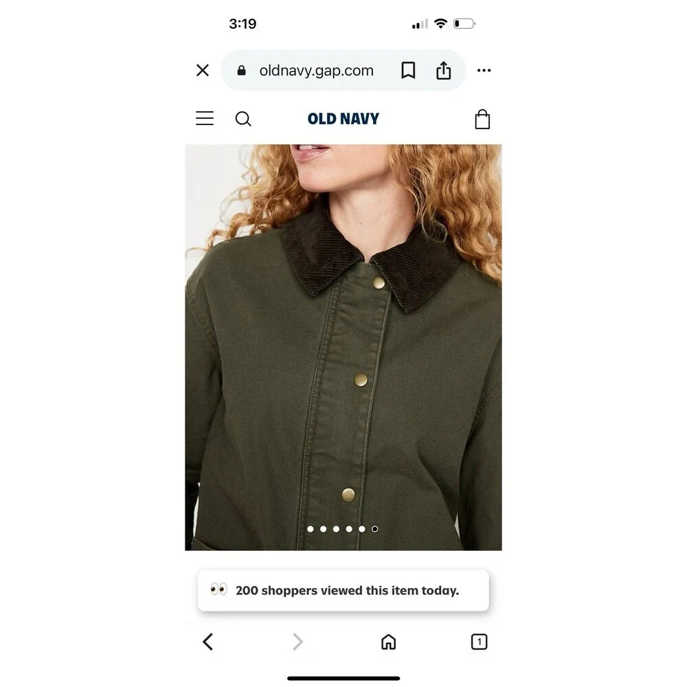 Old Navy Olive Green Utility Jacket